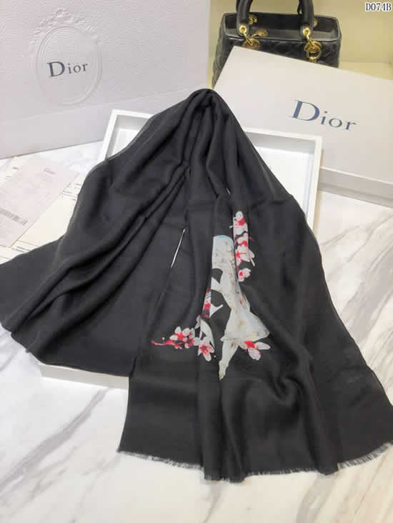 Top Quality Brand Fake Dior Scarf Women Winter Cashmere Thick Autumn Warm Shawls 21